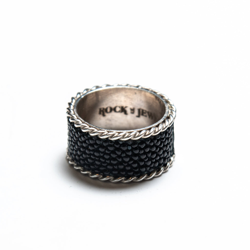 STINGRAY SKIN RING WIDE