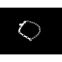 SILVER N ONIX BRACELET