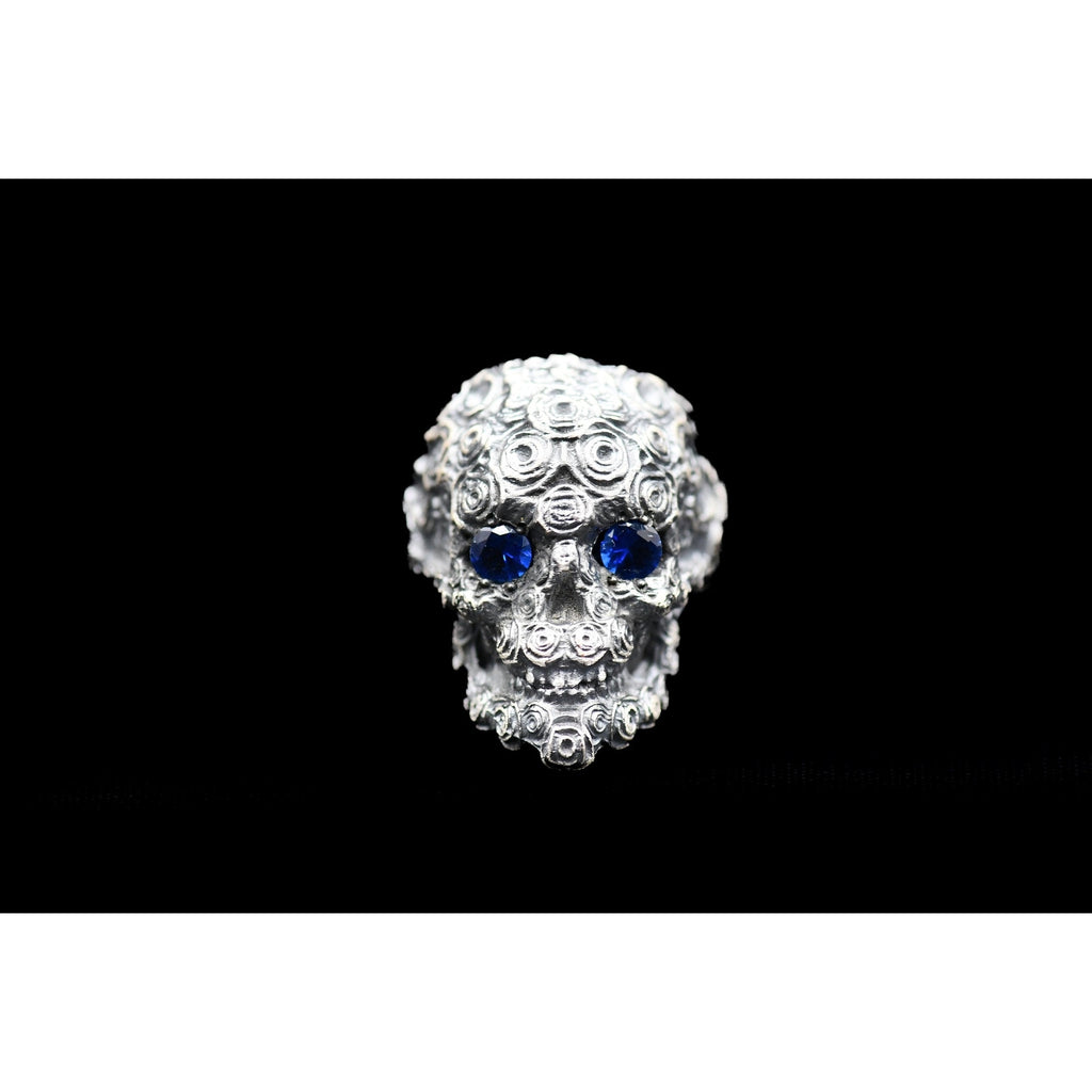 ROSES SKULL STONE RING