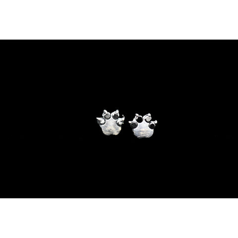 PAW EARRINGS BLACK