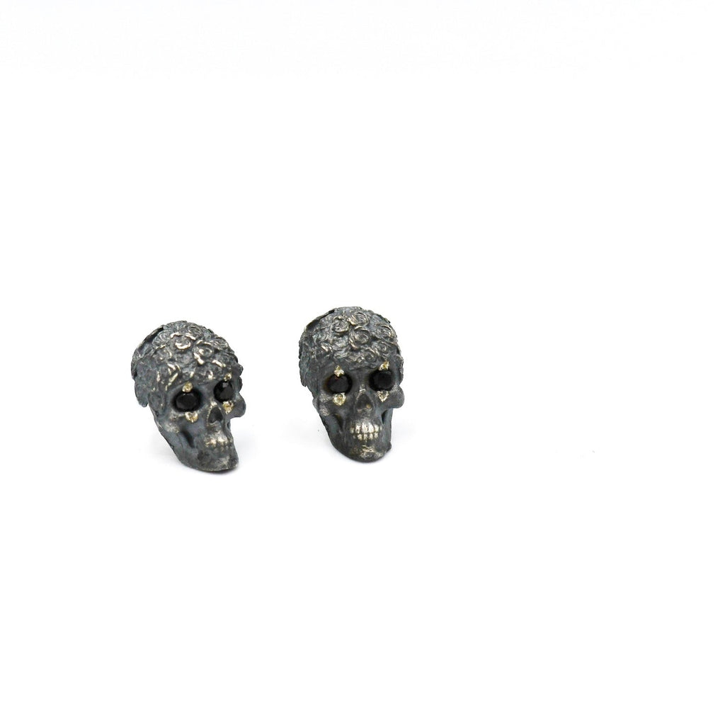 ROSES SKULL EARRINGS