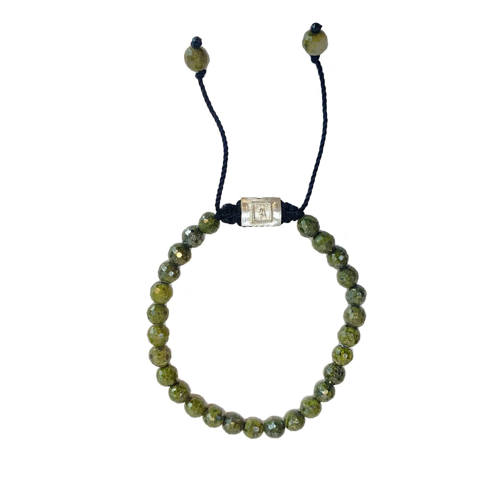 GREEN PIRITE BRACELET