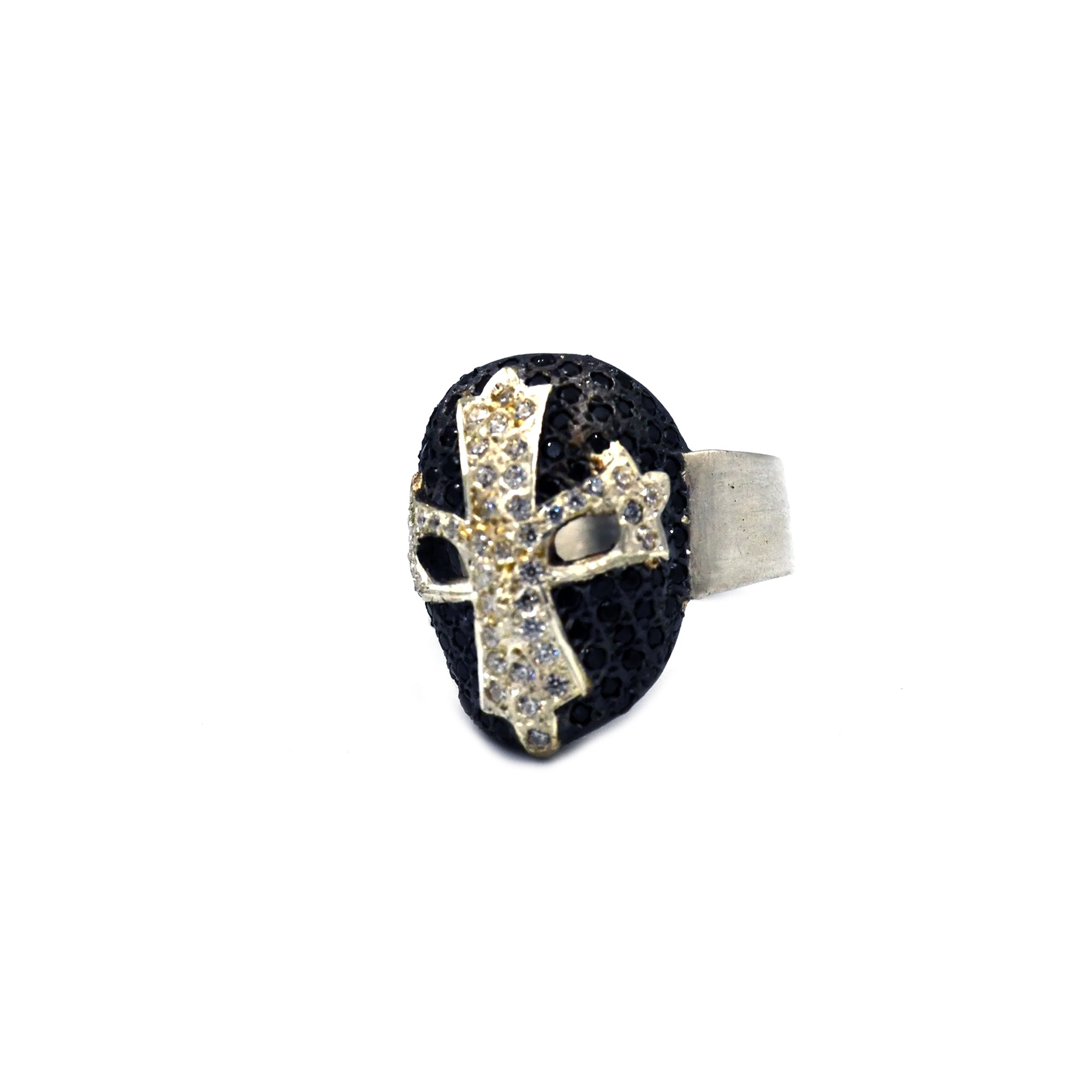 CROSS MASK LUCHA LIBRE (ZIRCONIA NEGRA)