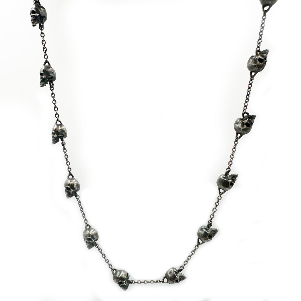 SKULLS SILVER NECKLACE