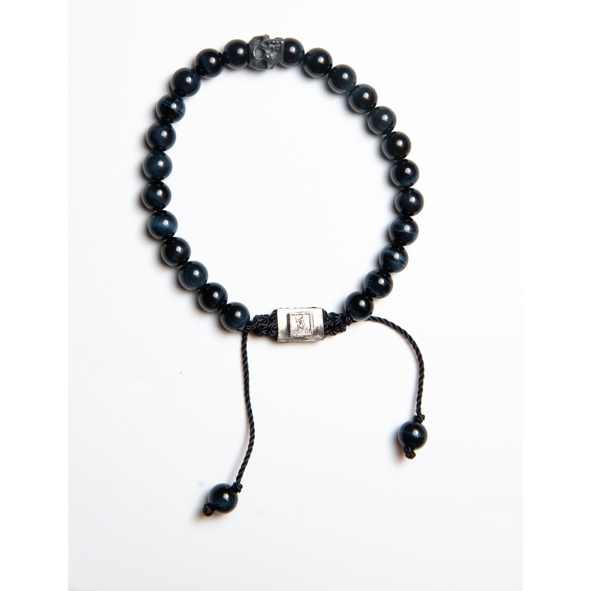 ONE SKULL OJO DE TIGRE GRIS BRACELET