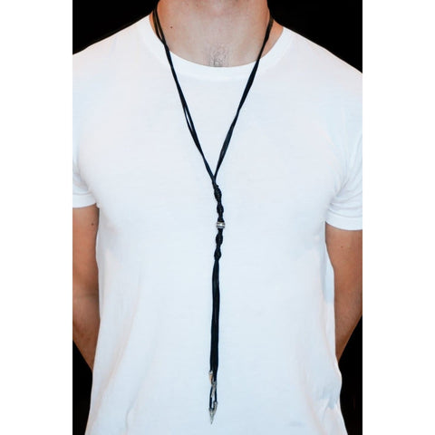 4 HORNS LEATHER NECKLACE