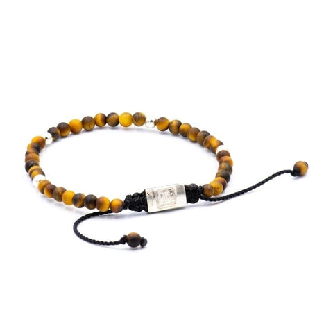 5 BALL OJO DE TIGRE MATTE BRACELET