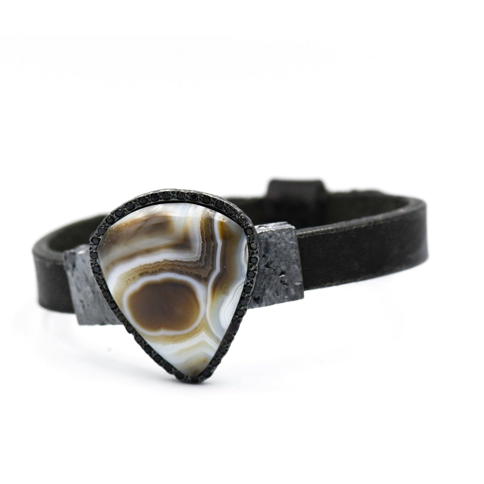 RJ GUITAR PICK STONE BROWN AGATHA BRACELET