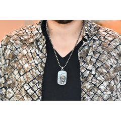 SKULL PLAQUE DOG TAG