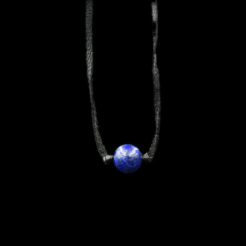 LEATHER STONE BALL LAPISLAZULI