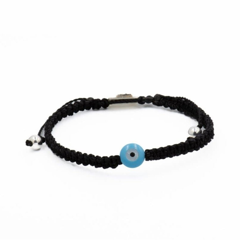 BLUE EYE BRAIDED BRACELET SP - Rock and Jewel