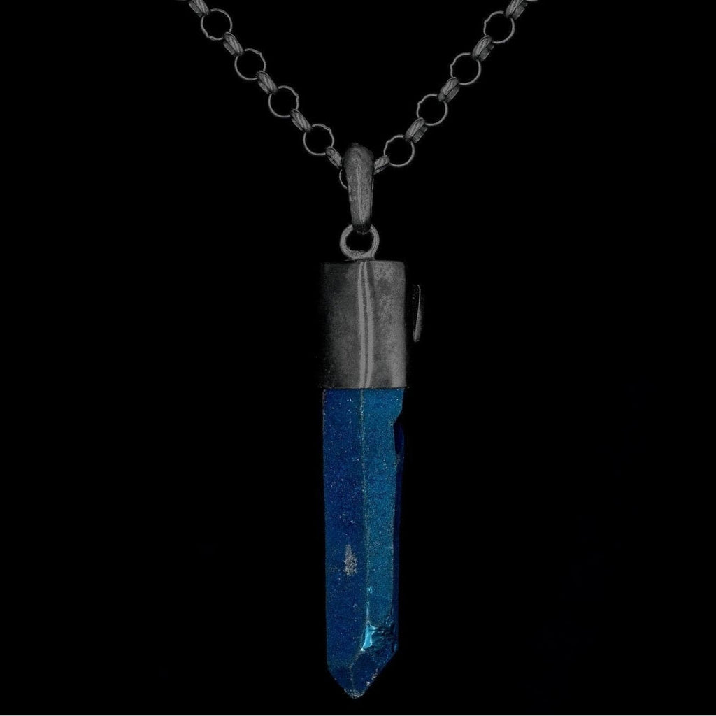 BLUE TITANIUM QUARTZ - Rock and Jewel