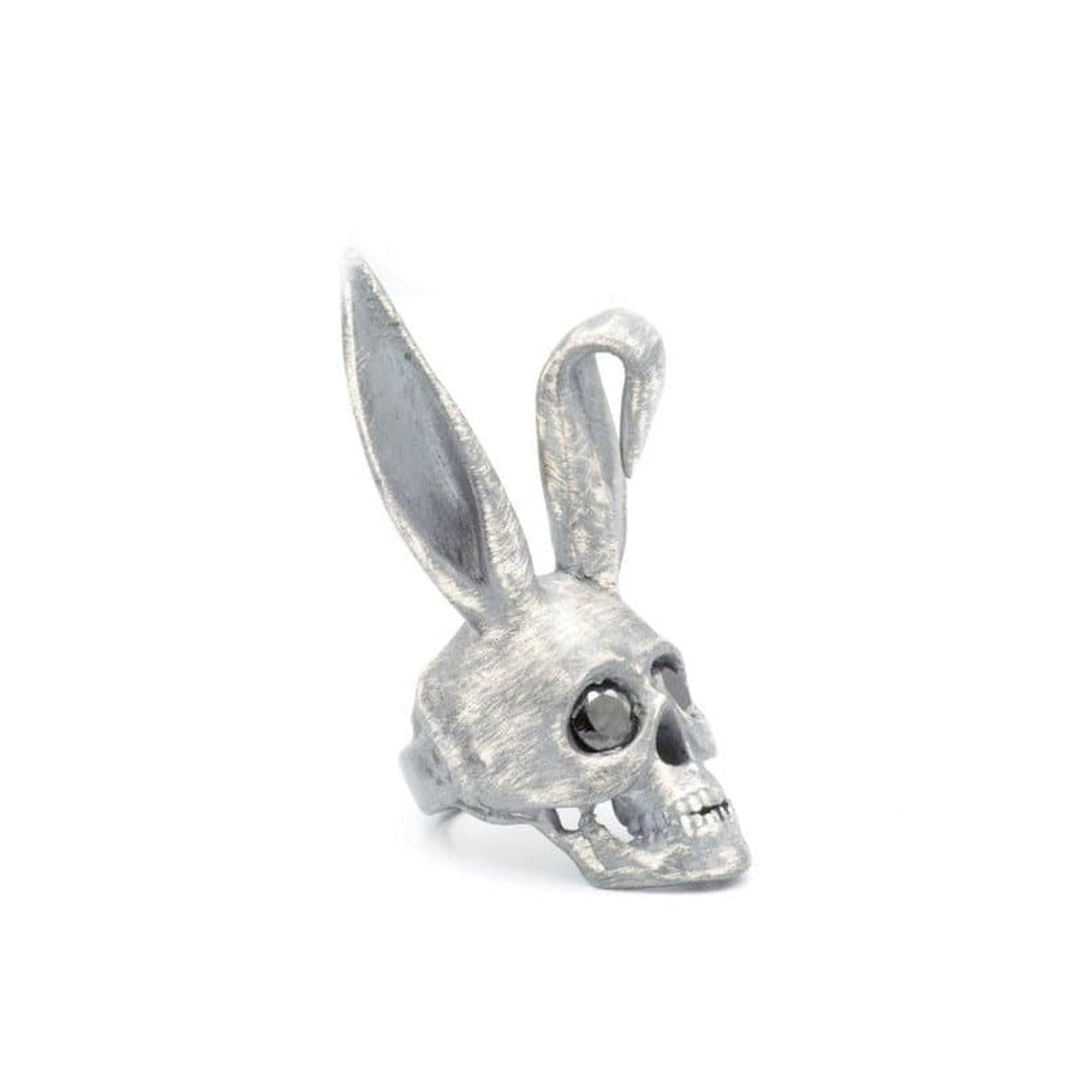 BUNNY STONE SKULL RING