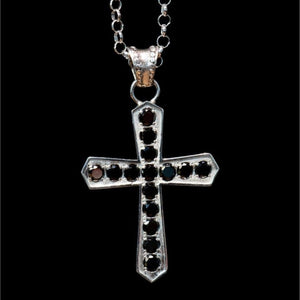 CROSS ZIRCONIA NEGRA - Rock and Jewel