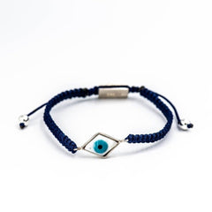 DIAMOND LUCKY EYE BLACK BRACELET