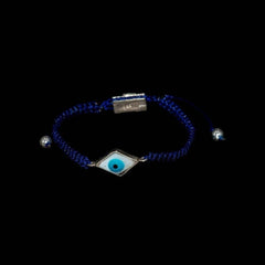 DIAMOND LUCKY EYE BLACK BRACELET