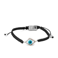 DIAMOND LUCKY EYE BLACK BRACELET