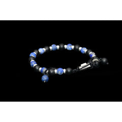 ONIX LAPISLAZULI MATTE DOMINO BRACELET