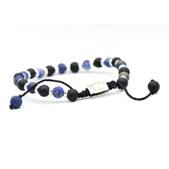 ONIX LAPISLAZULI MATTE DOMINO BRACELET