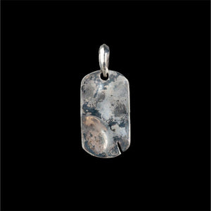 HAMMERED DOG TAG - Rock and Jewel