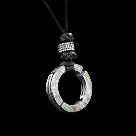 LABYRINTH LEATHER NECKLACE