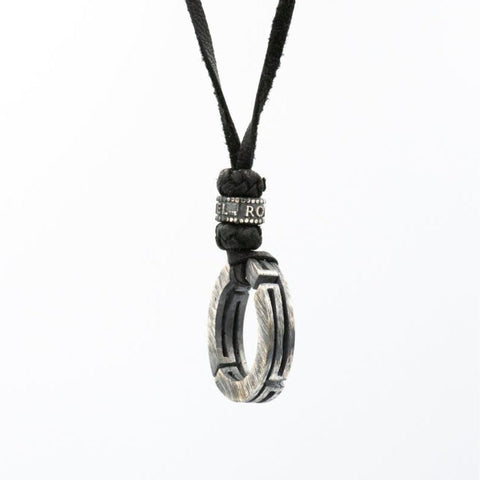 LABYRINTH LEATHER NECKLACE