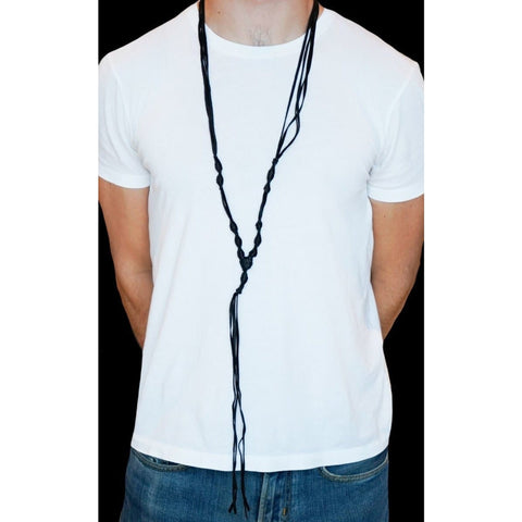 LONG LEATHER NECKLACE