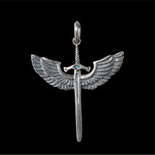 Cargar imagen en el visor de la galería, MICHAEL ANGEL PROTECTION SWORD WITH STONE - Rock and Jewel
