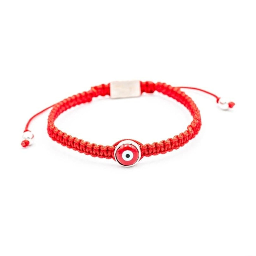 RED EYE RED BRAIDED BRACELET - Rock and Jewel