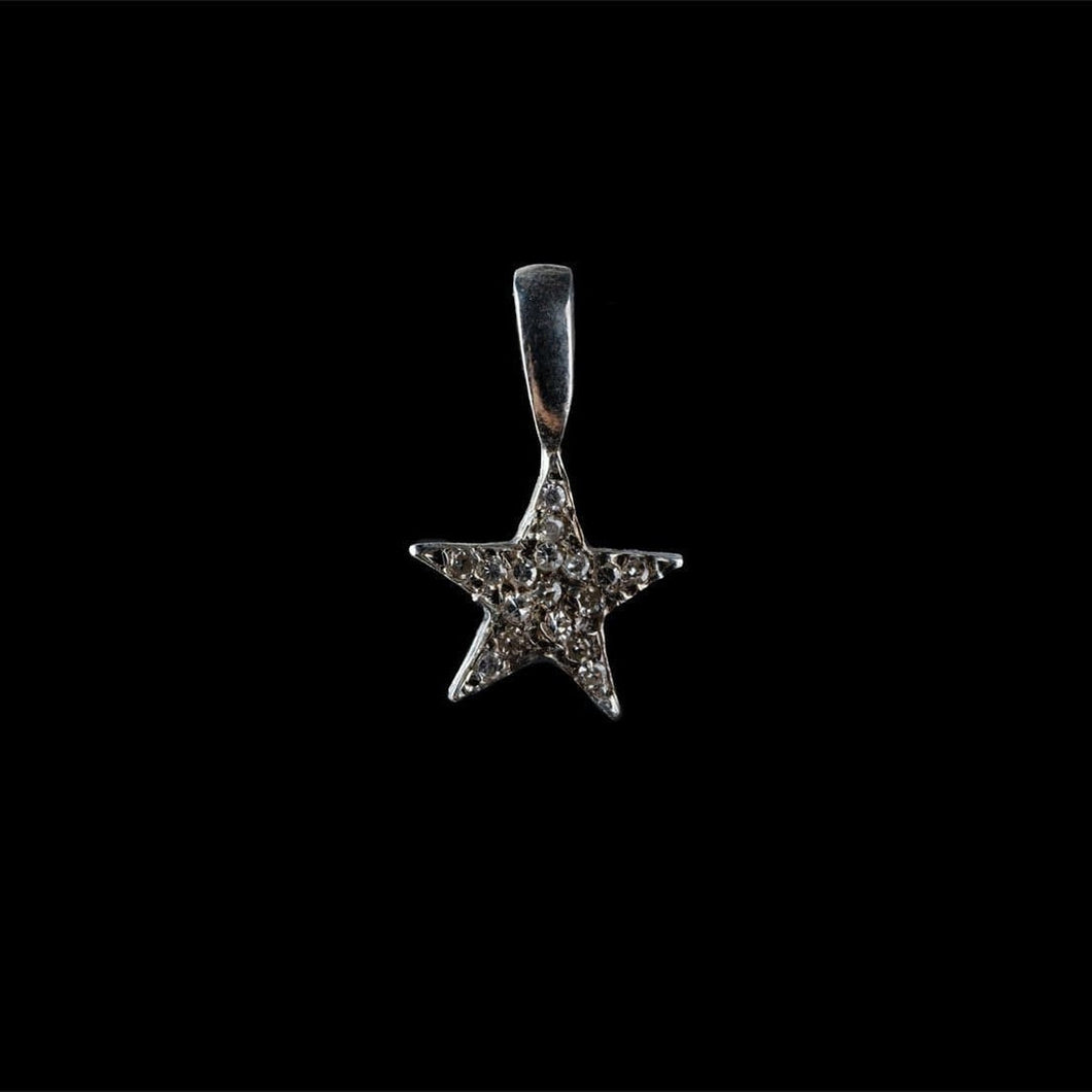 ROCK STAR SILVER SMALL (CON ZIRCONIAS BLANCAS - PAVE) - Rock and Jewel