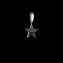 Cargar imagen en el visor de la galería, ROCK STAR SILVER SMALL (CON ZIRCONIAS NEGRAS - PAVE) - Rock and Jewel
