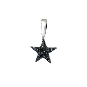 ROCK STAR SILVER SMALL (CON ZIRCONIAS NEGRAS - PAVE) - Rock and Jewel