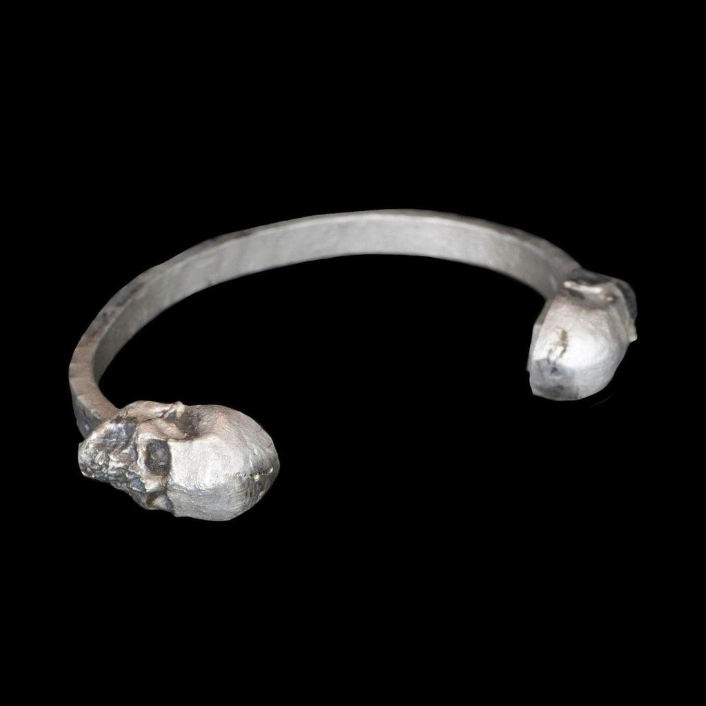 SILVER SKULL CUFF - Rock and Jewel