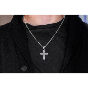 SMALL CROSS ZIRCONIA BLANCA - Rock and Jewel