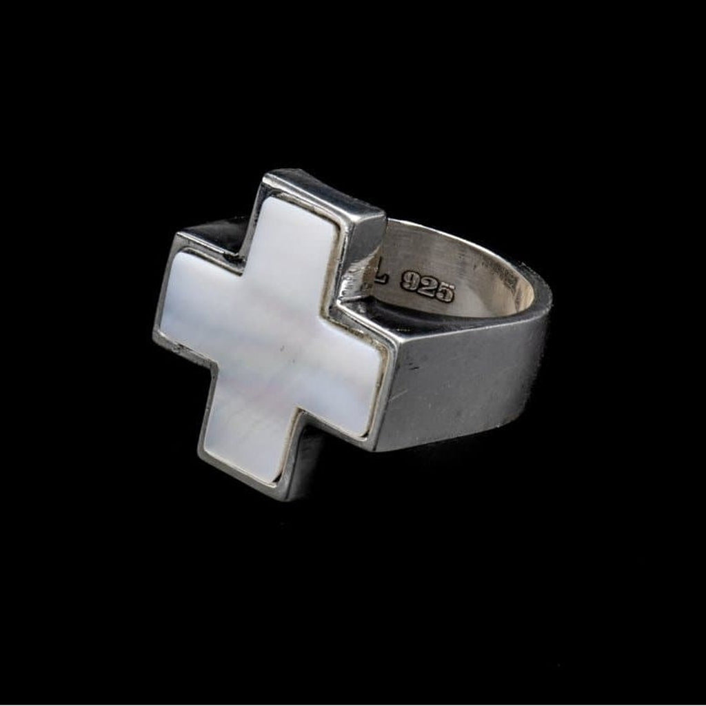 STONE CROSS RING LUNA - Rock and Jewel