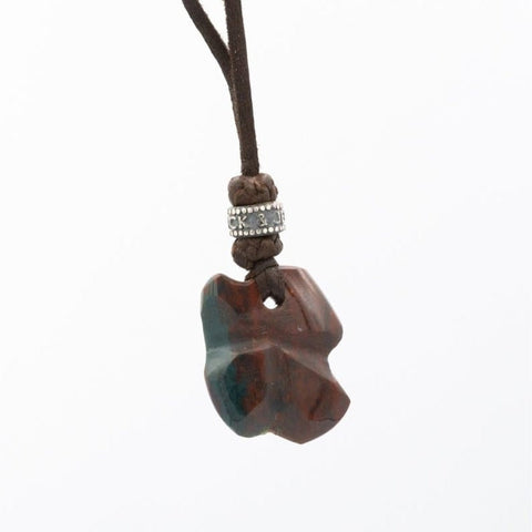 STONE LEATHER NECKLACE II