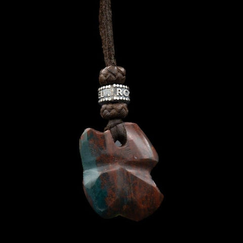 STONE LEATHER NECKLACE II