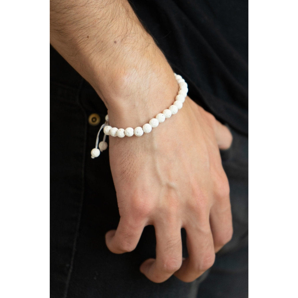 VOLCANIC WHITE BRACELET - Rock and Jewel